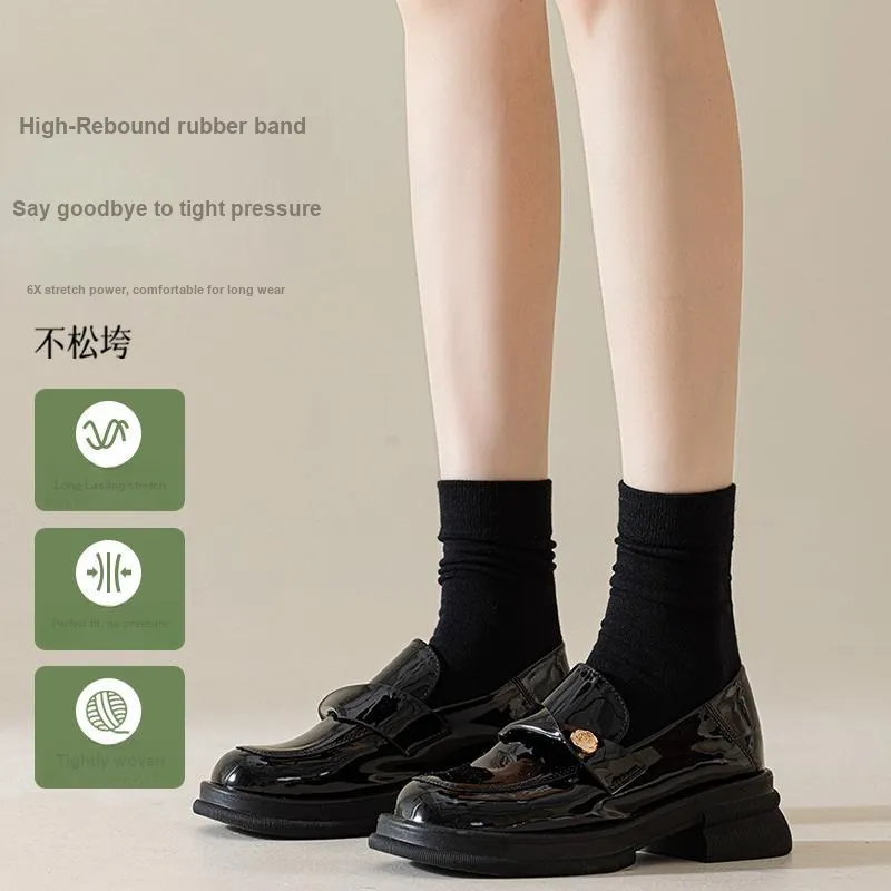 JIAZINI Mid Calf Socks Women's 5 Pack-6
