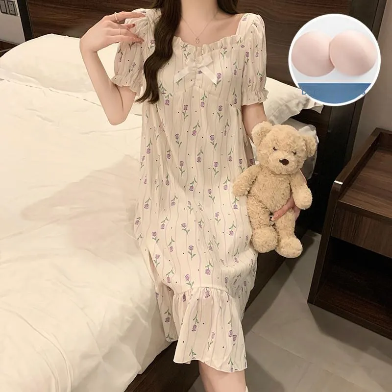 Ta Yan Nightgown Women's Apricot-2