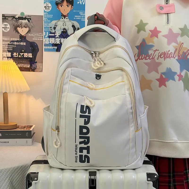 TOUTSEUL YOLO Canvas Backpack Regular Women's Pink/White/Black/Blue-9