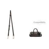 Dark Brown Monogram Shoulder Strap 92-121cm