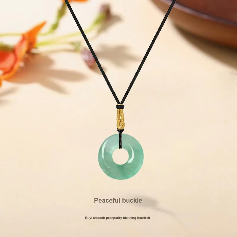 MISS TOOYA African Emerald Necklaces Unisex-1