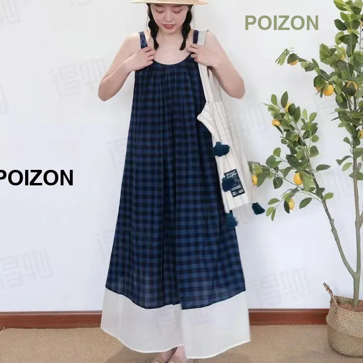 OZVO Slip Dresses Women's Blue Skirt-3