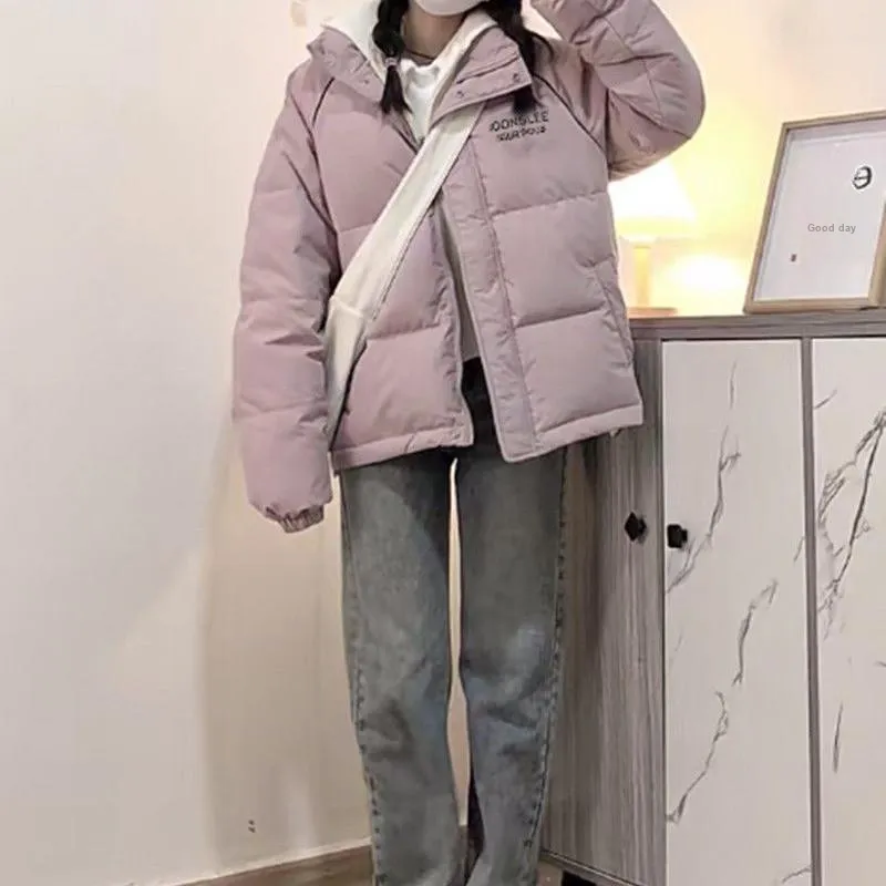 PLAY BUSH Puffer Jacket Women's Pink-3