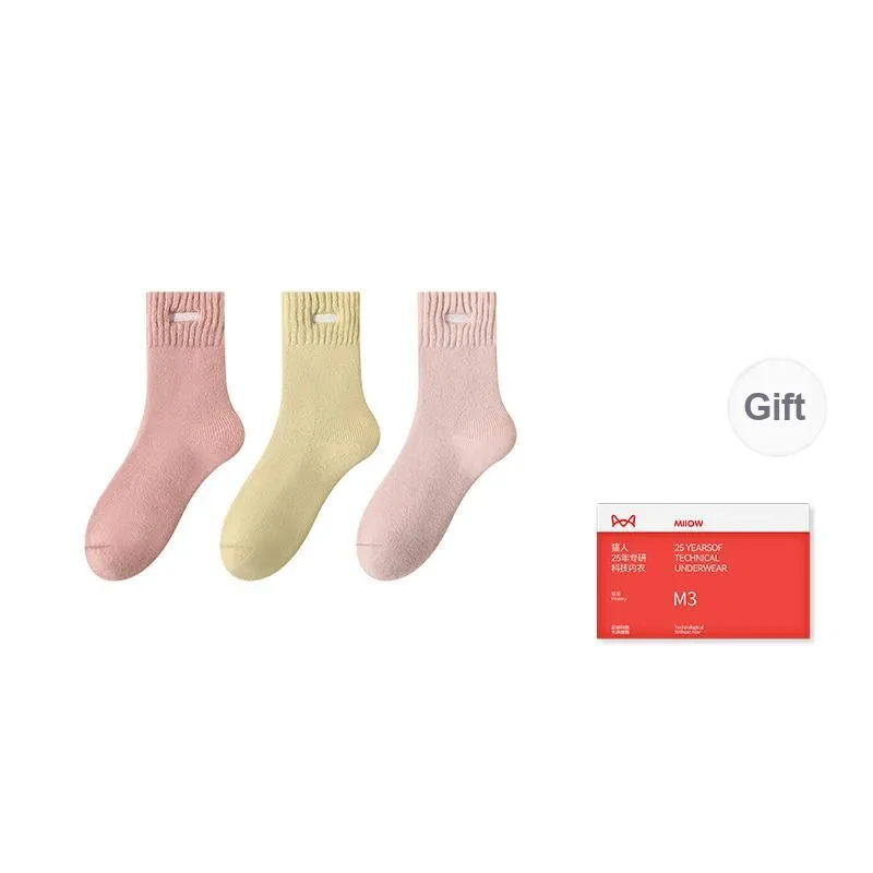 MIIOW Mid Calf Socks Women's Shopping Bag Combo Set-14