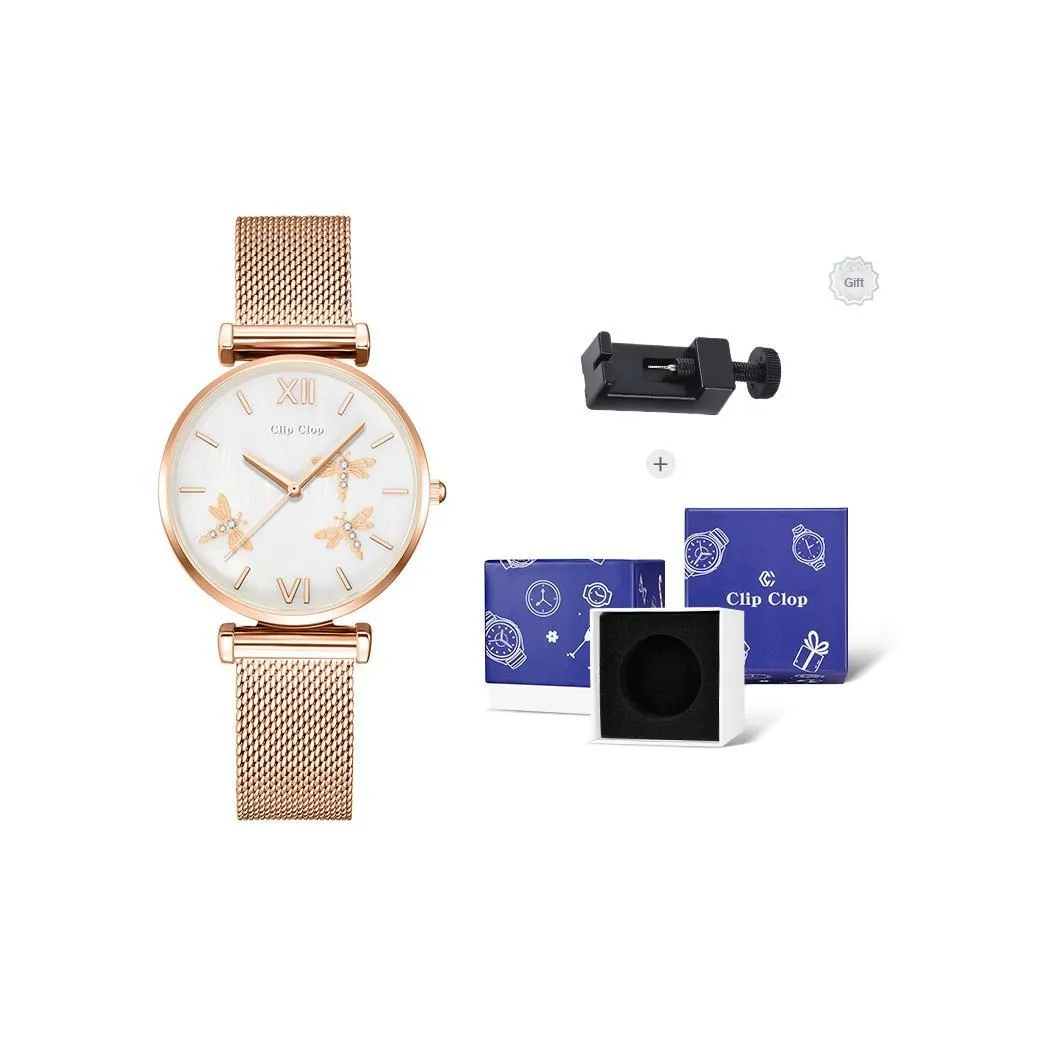 Clip Clop Fashion Versatile Эксклюзивный Стразы Украшенный Бизнес-Часы на запястье