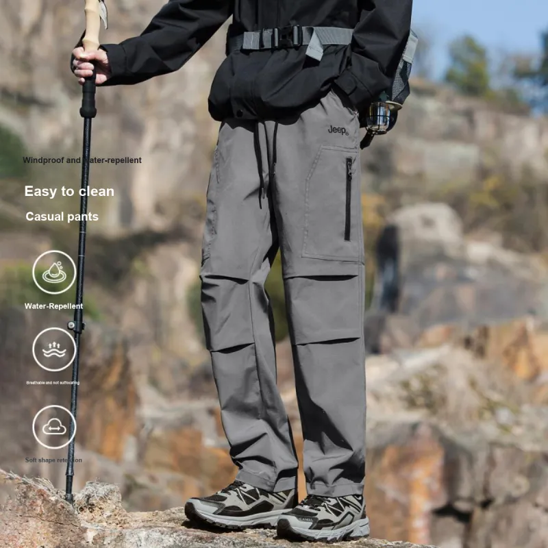Jeep Outdoor Casual Windbreaker Pants Unisex-10