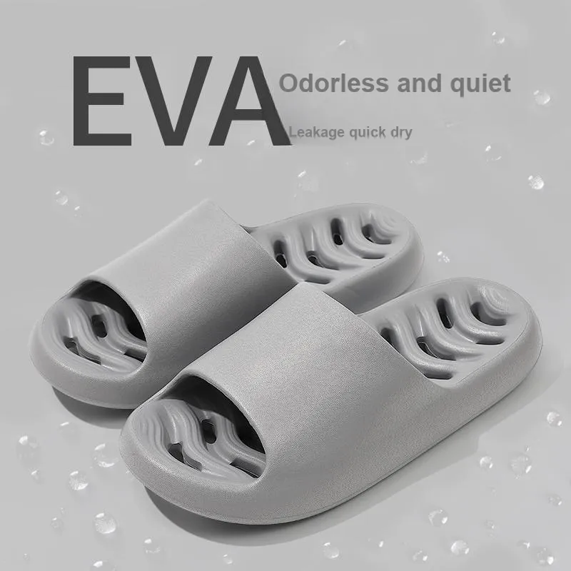 Foot Recreation Summer Comfortable Quiet Fishbone Slip Resistant Odor Resistant Comfortable Home Slippers-25