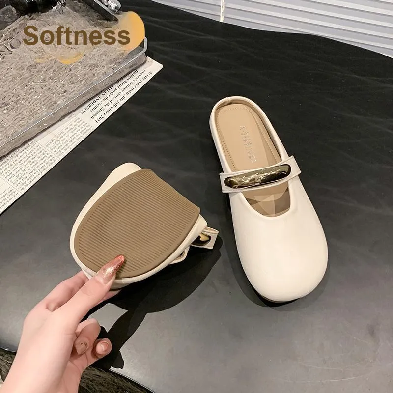 Puppytown Rubber Sole Abrasion Resistant Slip Resistant Wrap toe Slippers Women's-6