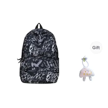 URBAN FOREST Oxford Backpacks Unisex Black/Purple/Blue
