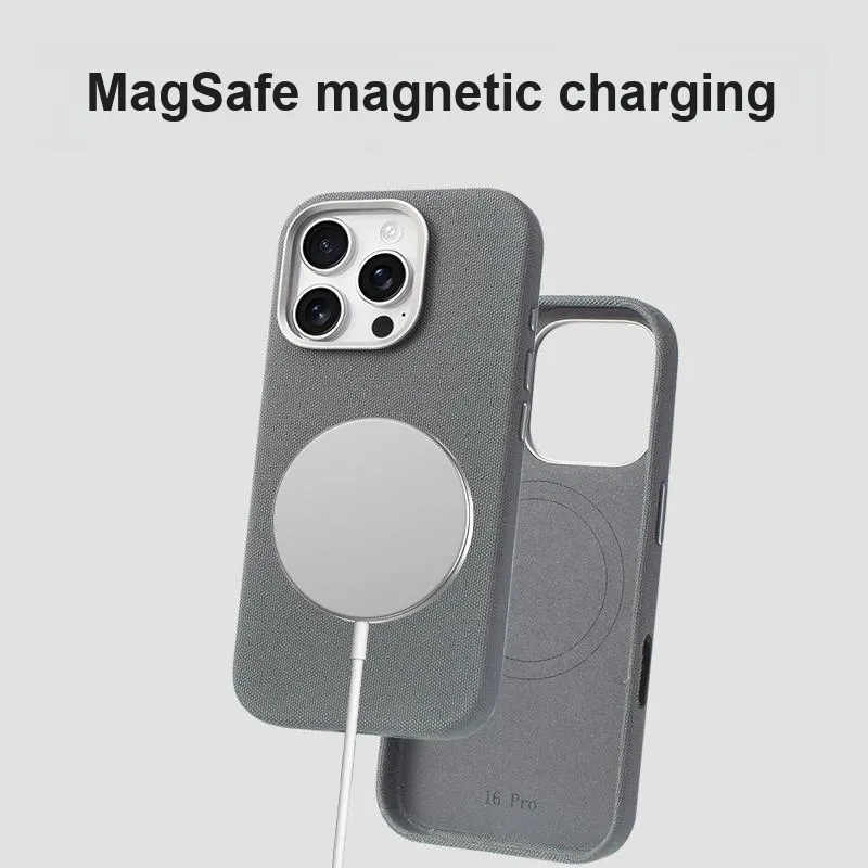 TXBX Ballistic Nylon Woven Material Magnetic Phone Case Compatibility With Apple 16/15/14/13 Collection-4