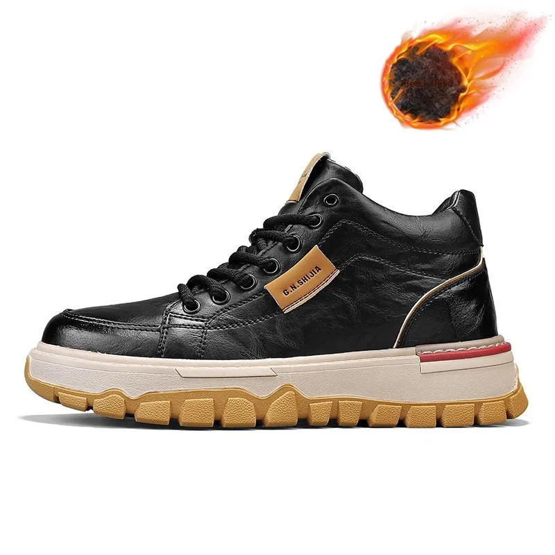 G.N.SHIJIA Short Martin Boot 5CM Men's-5
