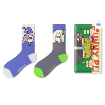 PL Mid Calf Socks Unisex Shopping Bag 2 Pack
