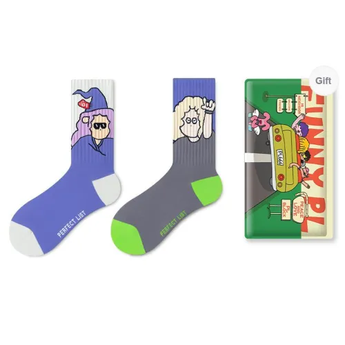 PL Mid Calf Socks Unisex Shopping Bag 2 Pack