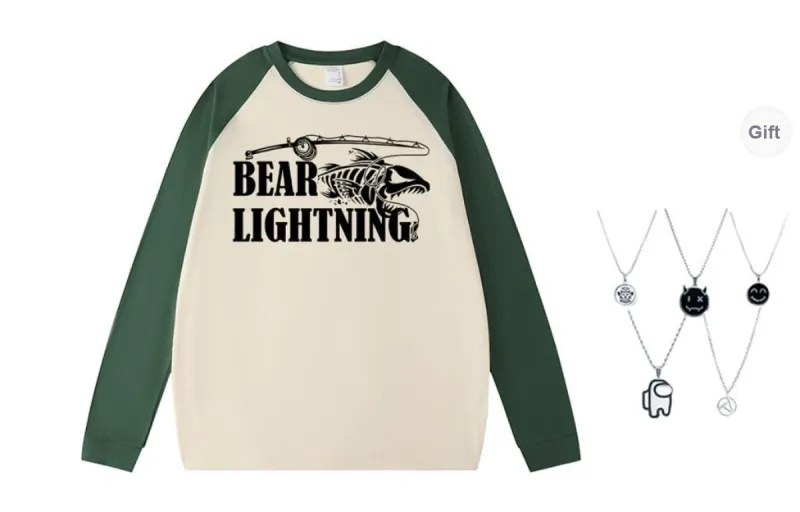 LIGHTNING BEAR T Shirts Unisex-12