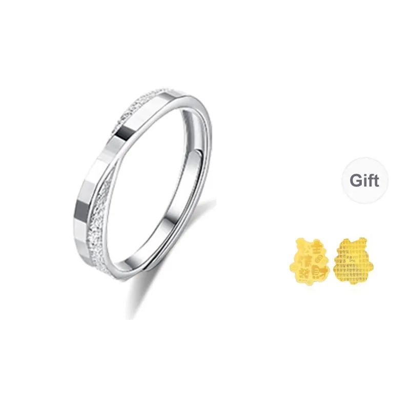 Love Jewelry 999 Fine Silver Rings Unisex-1