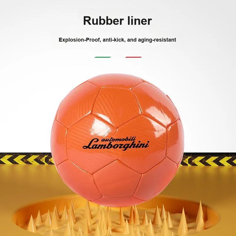 Zudis X Automobili Lamborghini Size 5 Soccer PVC Machine Stitched Soccer Ball Unisex-10
