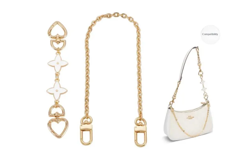 GUYI Metal Bag Accessory Bag Strap Women's Gold Tone-69