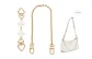 White Four-Leaf Clover Extender Chain+Decorative Chain 40cm