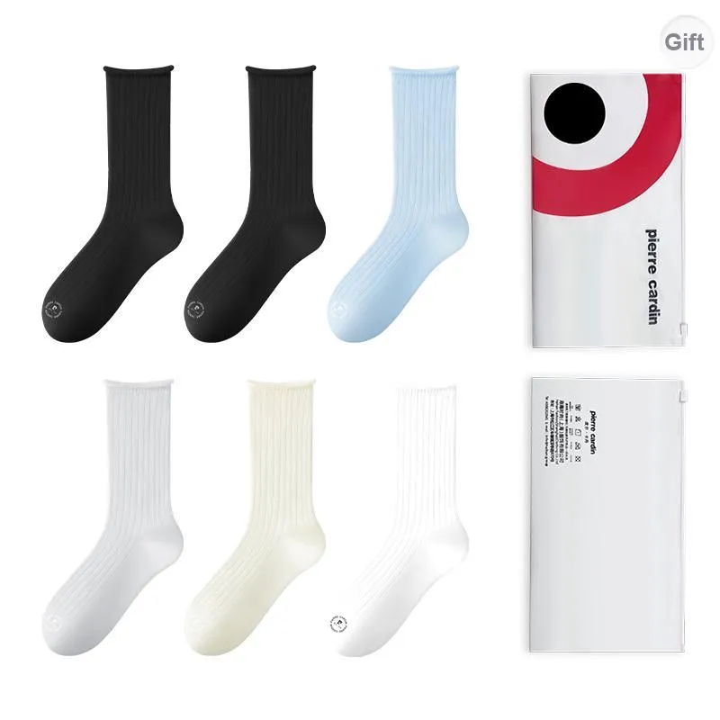 PIERRE CARDIN Mid Calf Socks Women's Shopping Bag 6 Pack-0