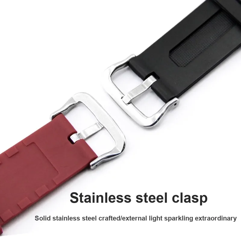 Craftsman Casio Compatibility Watch Band Resin, Silicone Material-4