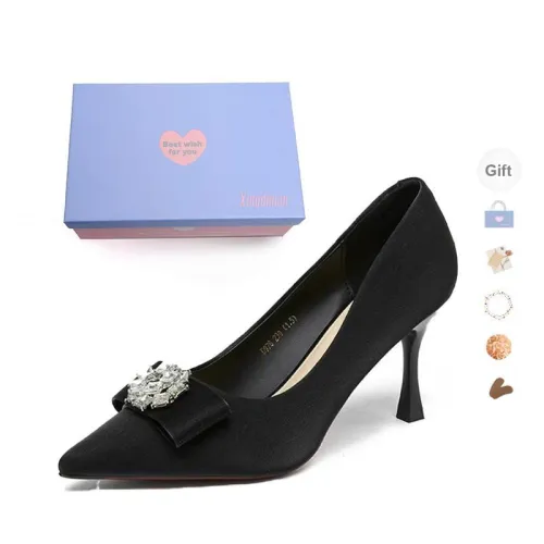Xingdiman Slim Heel High Heels Women's Black Box