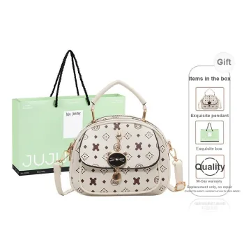 Juju Jimmy PU Shoulder Bag Women's White