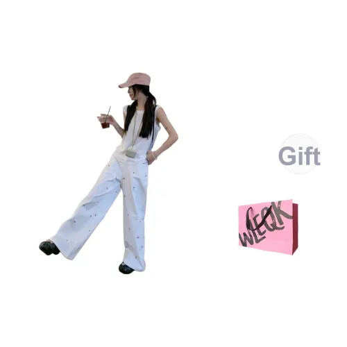 CTRTRC Белый Женские Повседневные Брюки