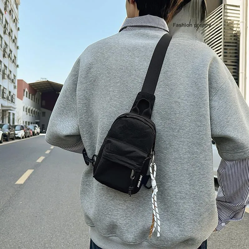GOBLIN SHARKS 1759 Nylon Backpack, Sling Bag Regular Unisex White/Black/Blue/Green/Khaki-9