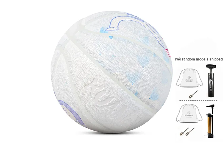 Kuangmi Basketball Blue White Size 7 Ball Training Unisex-3