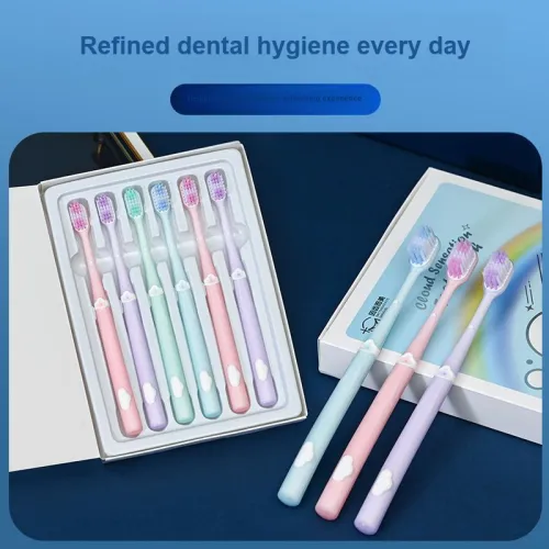 KAMEIER Cloud Sense Toothbrushes Cleaning Gum Protection Pack Of Six