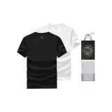 100% cotton 2 Pack (Black+White) Shopping Bag Included