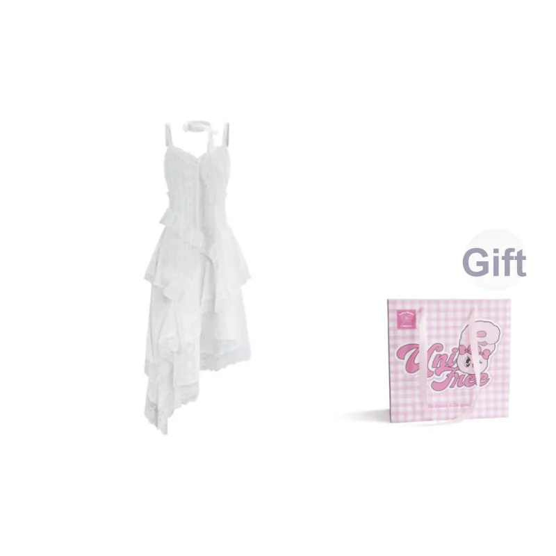 UNIFREE Slip Dress Women's White-0