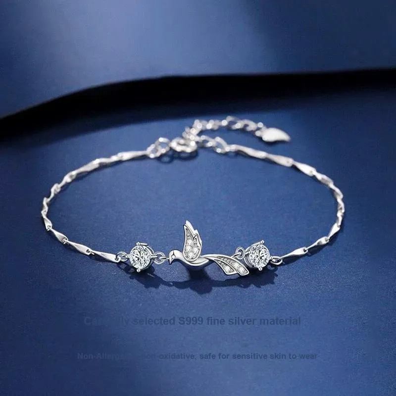 MISS TOOYA S999 Fine Silver Bracelets Women's-2
