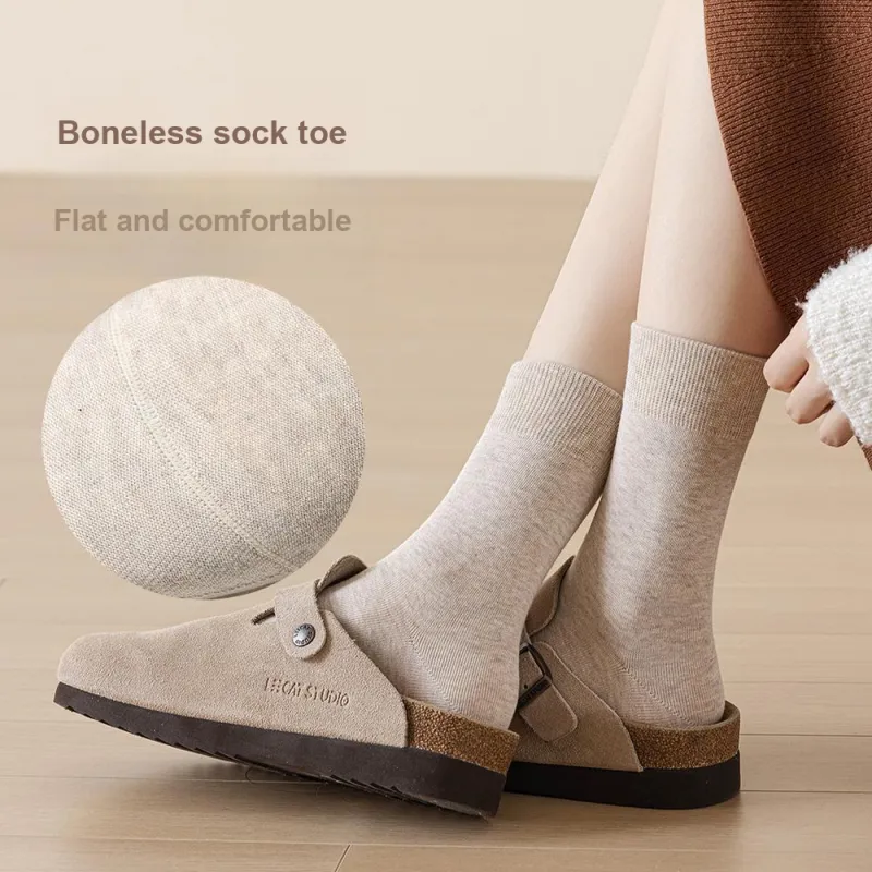 FIRS Mid Calf Socks Women's Shopping Bag 4 Pack-23