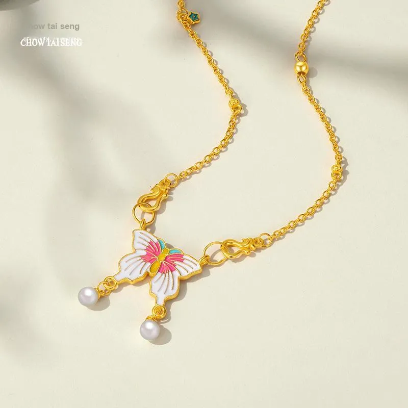 CHOW TAI SENG S925 Silver Necklaces Women's-2