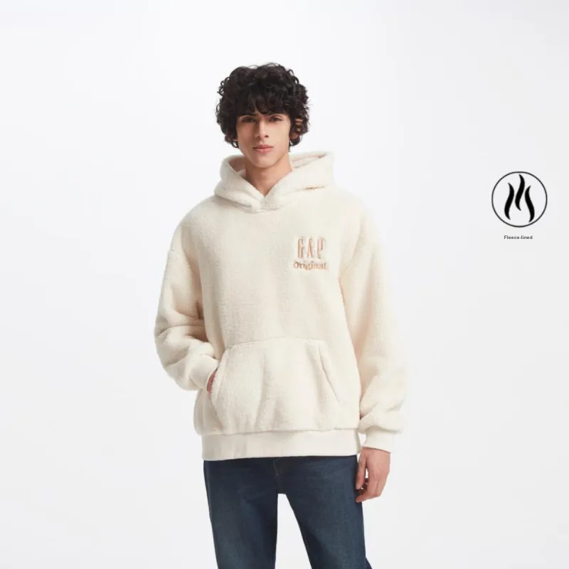 GAP Sweatshirts Unisex Beige+Necklace-3
