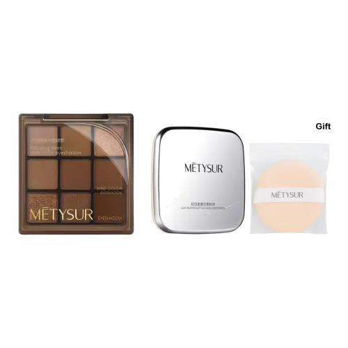 METYSUR Палетка теней для век + Пудра Набор Матовый Естественный Набор макияжа