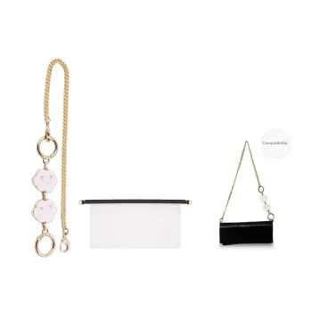 Metal Accessories, Crossbody Bag, Shoulder Strap Bag, Strap Bag, Accessory Women's White
