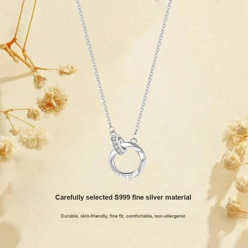 Asia Star Sterling Silver Necklaces Women's-2