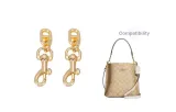 Coach Mollie Gold-Tone Pig Nose Chain 7cm[2 Pack]
