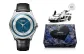 Silver Case Blue Dial Black Leather Strap