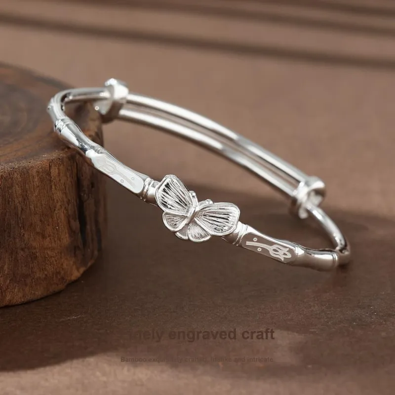 KINGFOCUS Sterling Silver Bangles Women's-3