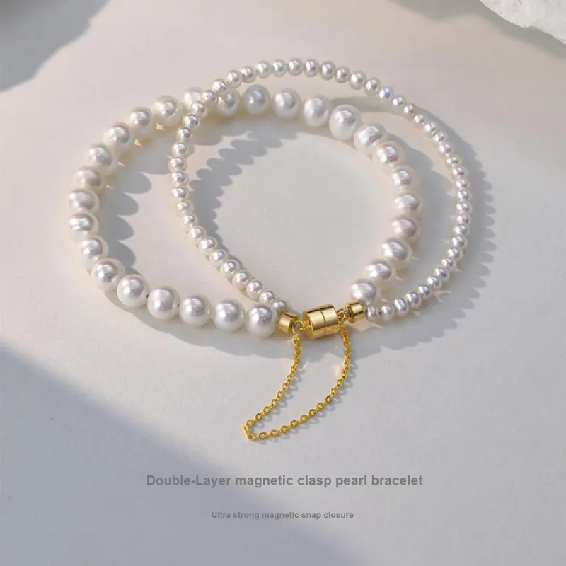 ME LUXE Freshwater Pearl Bracelet Delicate Versatile Sweet Style Women's-3