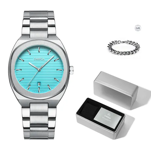 SNIICA Кварцевый механизм Мужские часы 40 мм Синий