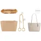 Zip24[2-Piece Set]-Beige Felt Liner+Four-Leaf Clover Decorative Chain