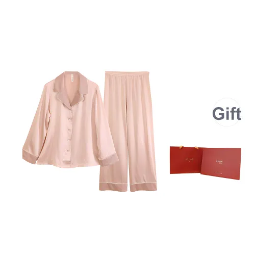 JINSANT Pajama Set Women's Gift Box Set Peach Overflow Pink