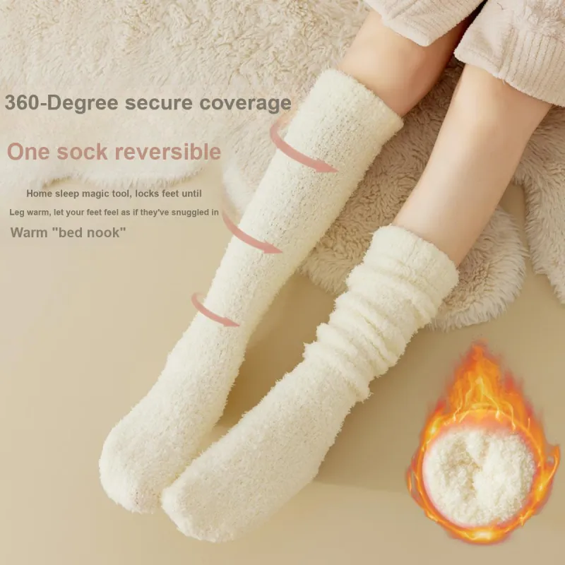 MIIOW Knee High Socks Women's 3 Pack Mixed Color-5