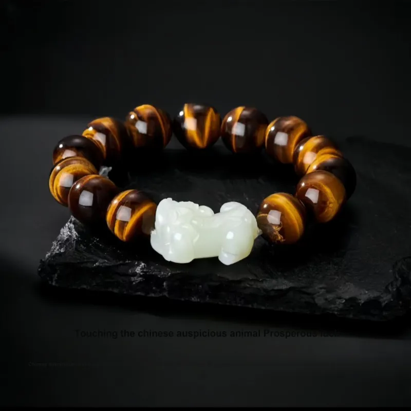 Noritake Tiger's Eye Stone Bracelets Unisex-2