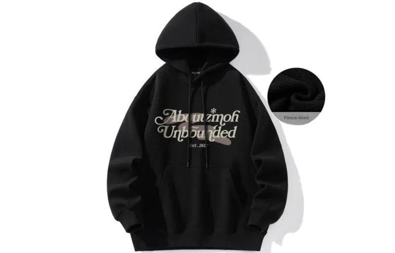 ZMOH Fleece Lined Hoodie Unisex Couple's-6
