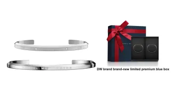 Daniel Wellington Alloy Bangles Unisex Silver